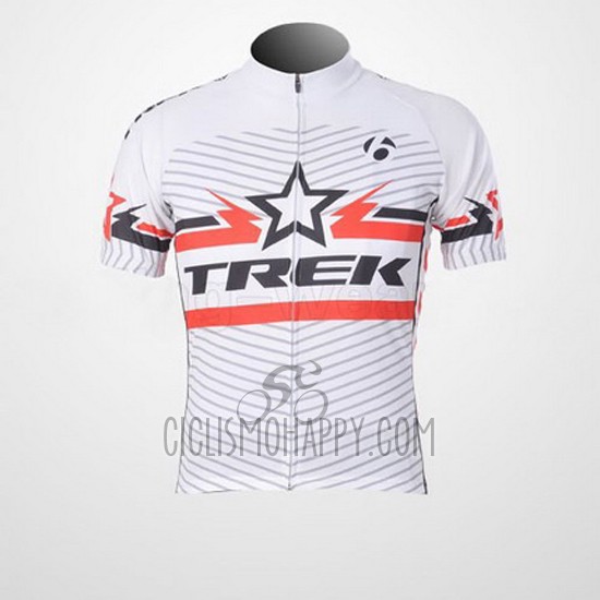 Trek Cycling Jersey Bib Short 2011 Short Sleeve White